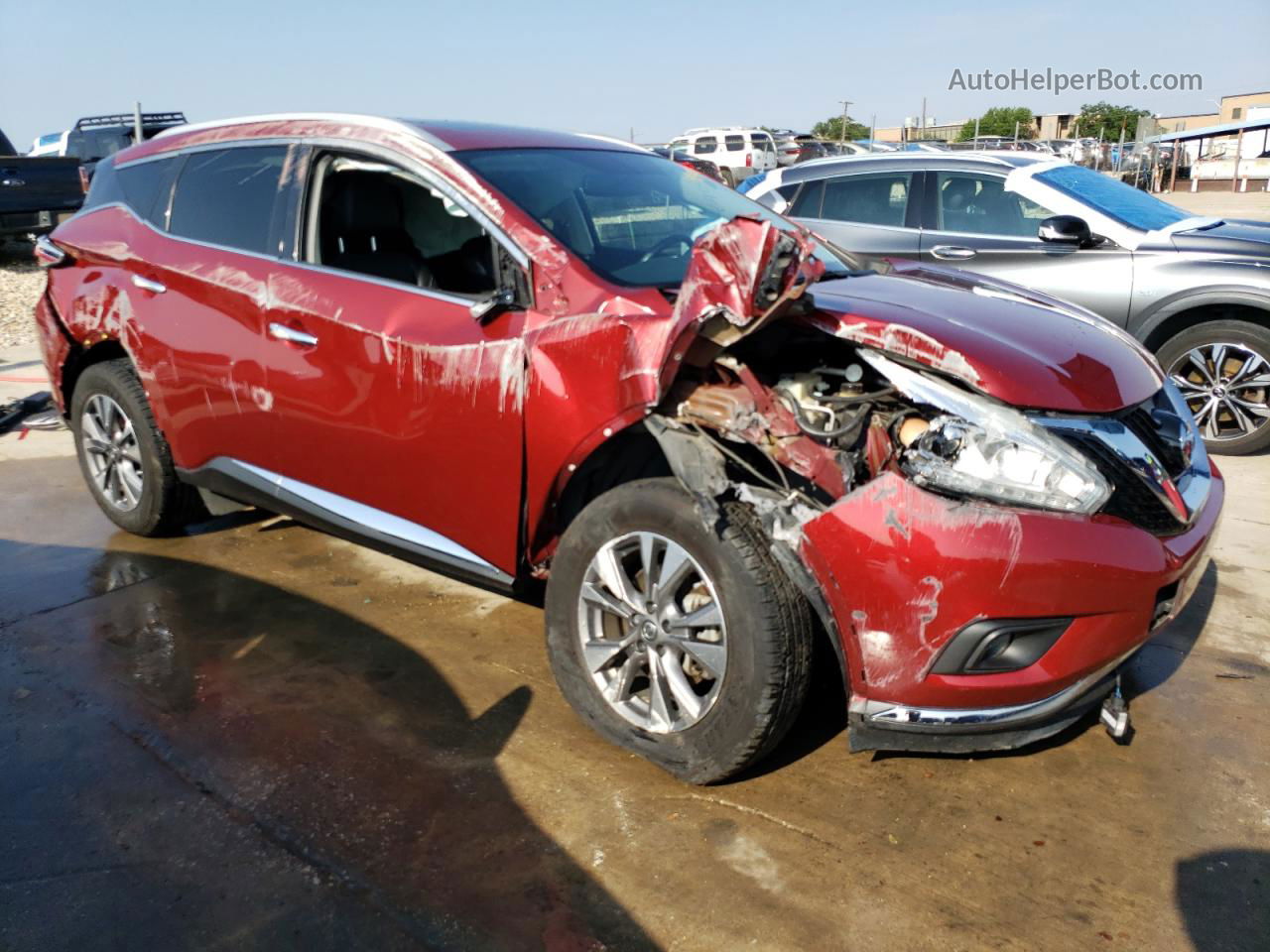 2017 Nissan Murano S Red vin: 5N1AZ2MHXHN108304