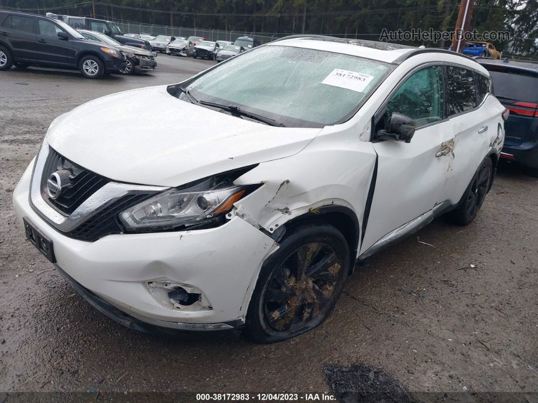 2017 Nissan Murano Platinum White vin: 5N1AZ2MHXHN147362