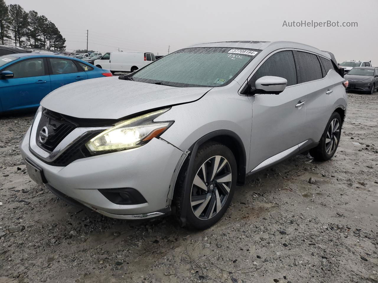 2017 Nissan Murano S Silver vin: 5N1AZ2MHXHN149306