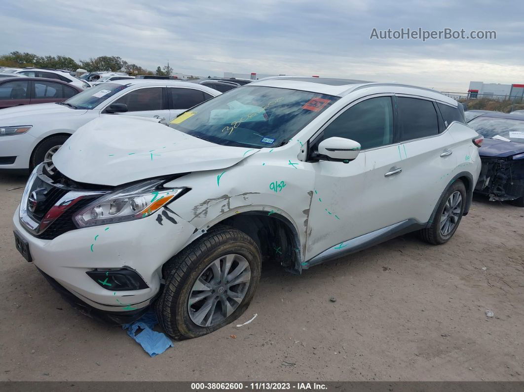 2017 Nissan Murano Sl White vin: 5N1AZ2MHXHN167482