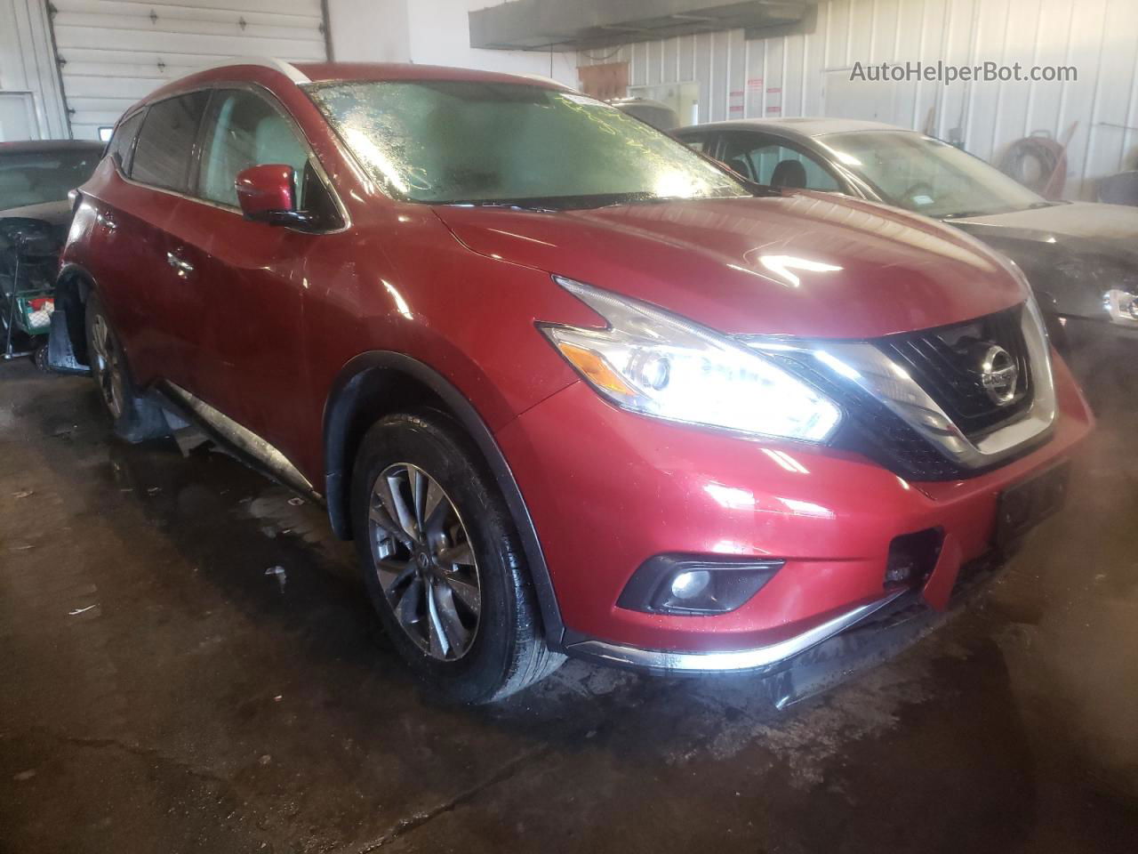 2017 Nissan Murano S Red vin: 5N1AZ2MHXHN190664