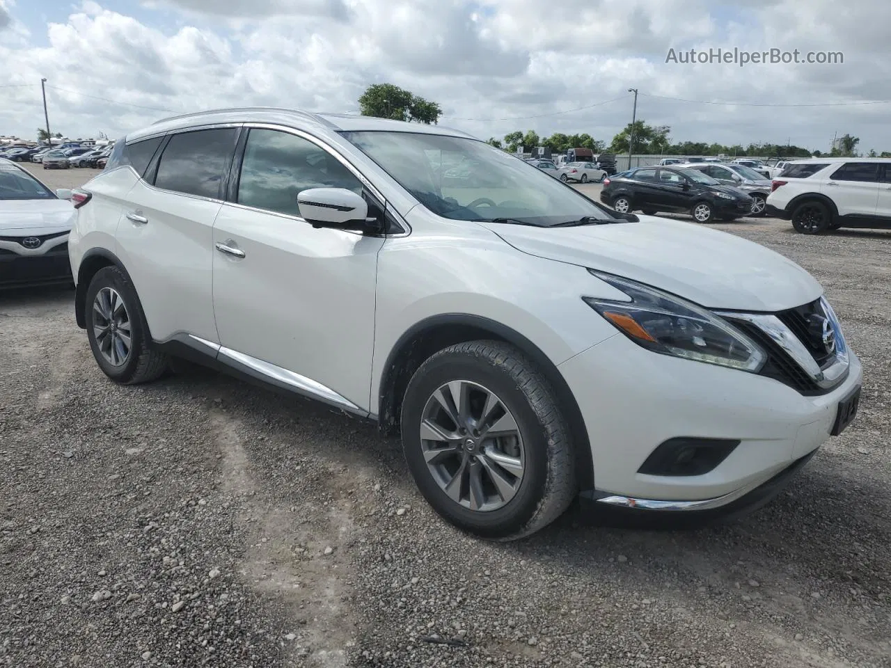 2018 Nissan Murano S Белый vin: 5N1AZ2MHXJN164376