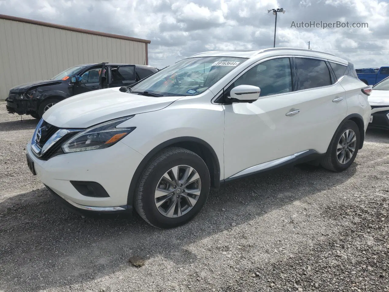 2018 Nissan Murano S White vin: 5N1AZ2MHXJN164376