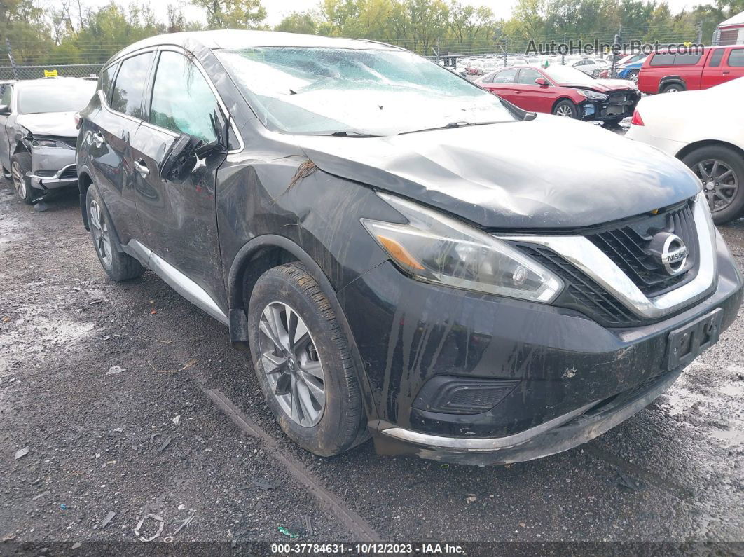 2018 Nissan Murano S Black vin: 5N1AZ2MHXJN167519