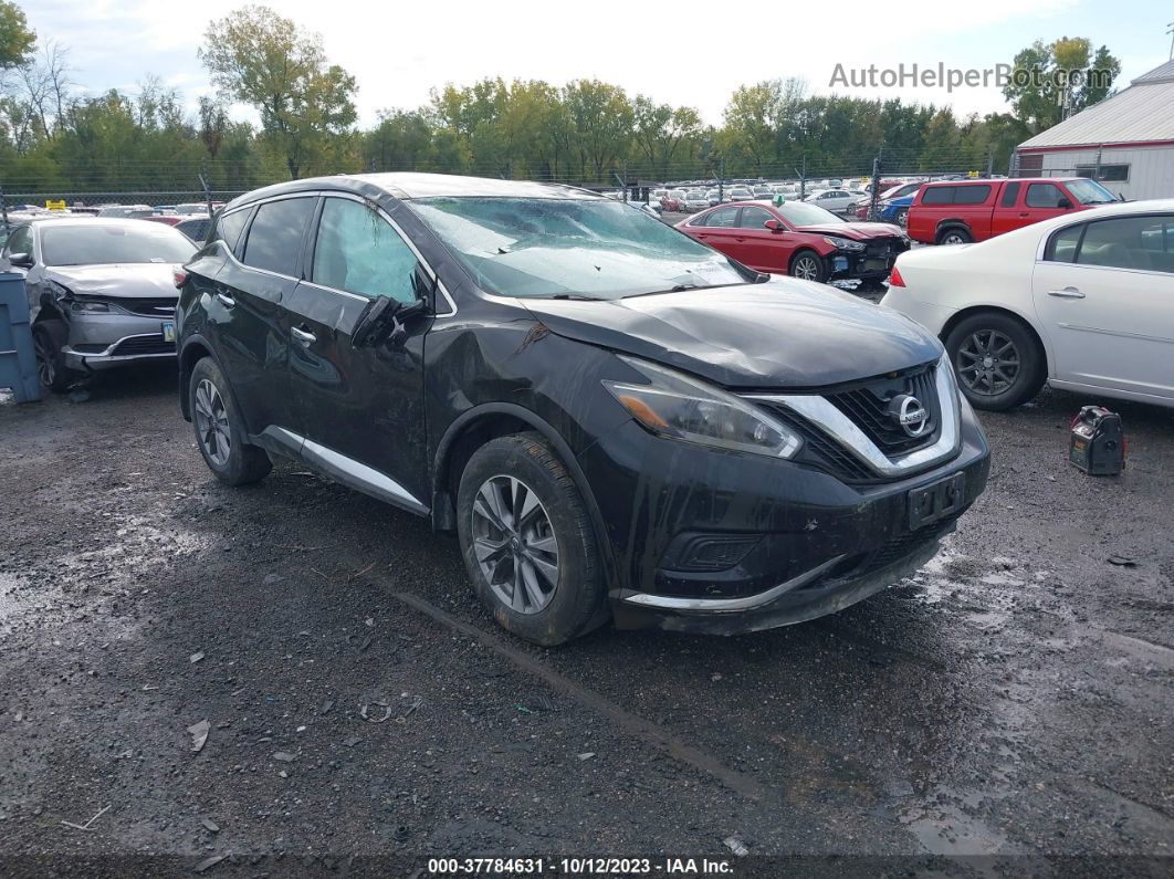 2018 Nissan Murano S Black vin: 5N1AZ2MHXJN167519