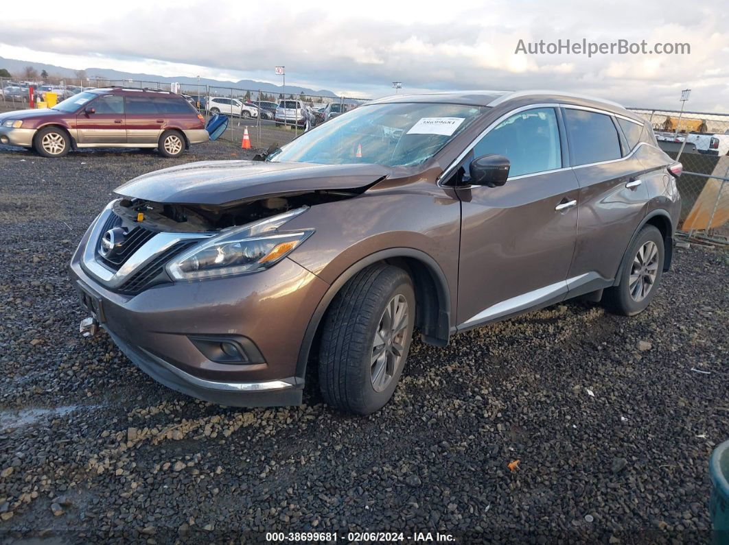 2018 Nissan Murano Sl Brown vin: 5N1AZ2MHXJN173644