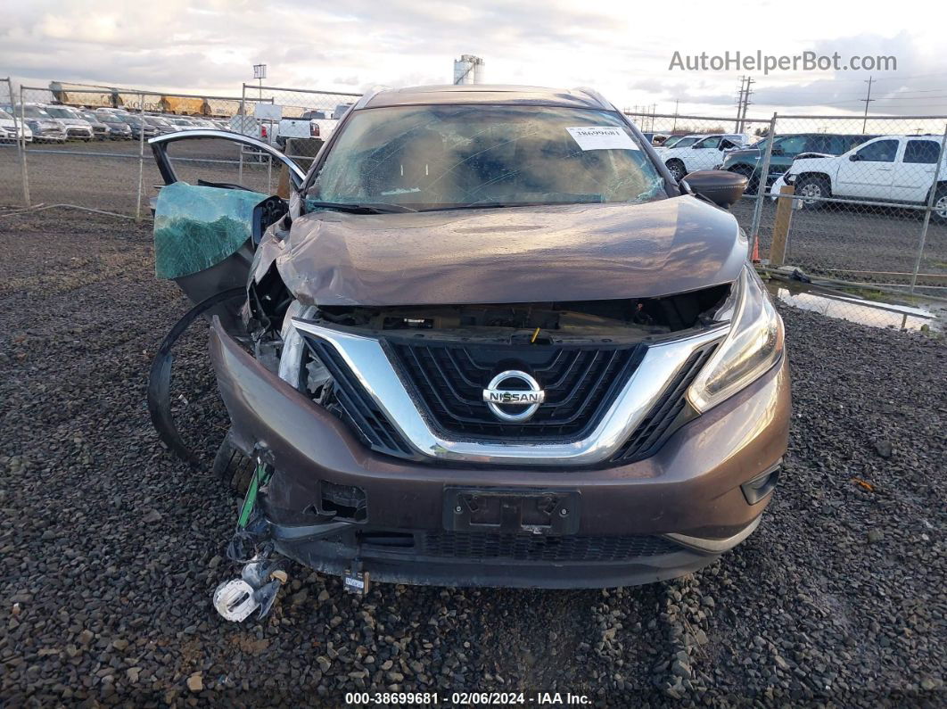 2018 Nissan Murano Sl Коричневый vin: 5N1AZ2MHXJN173644