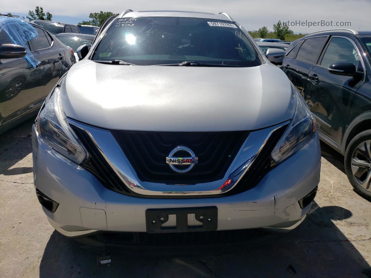 2018 Nissan Murano S Silver vin: 5N1AZ2MHXJN174146