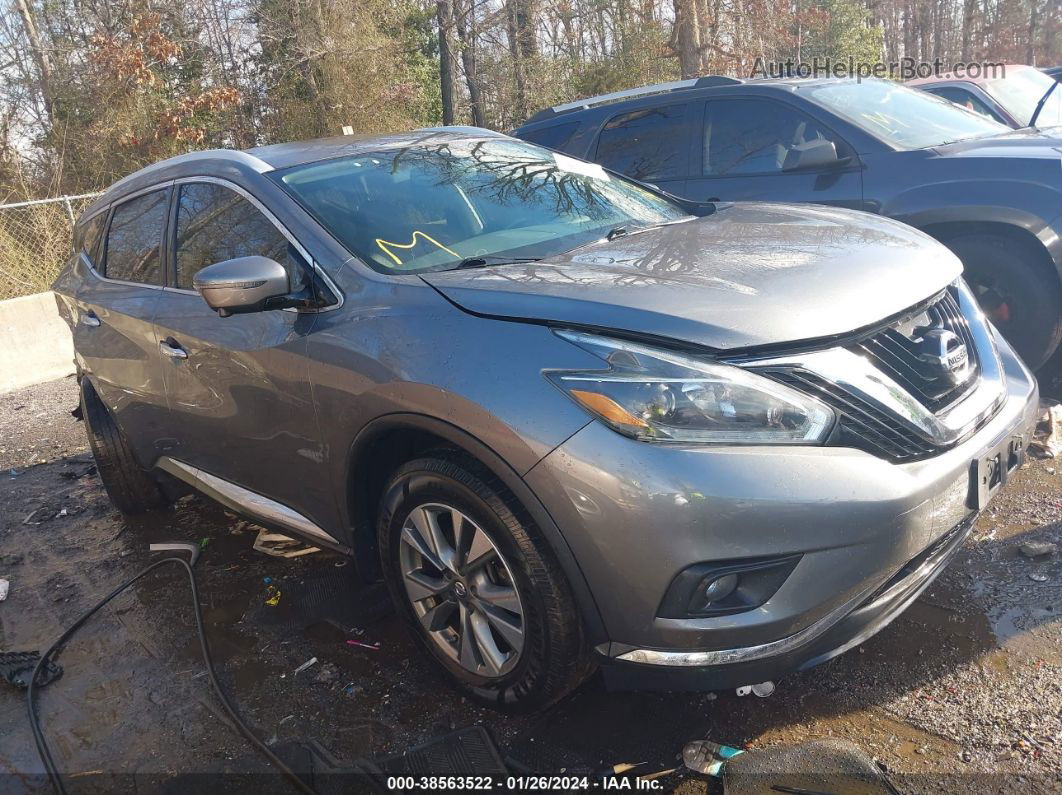 2018 Nissan Murano Sl Gray vin: 5N1AZ2MHXJN182537