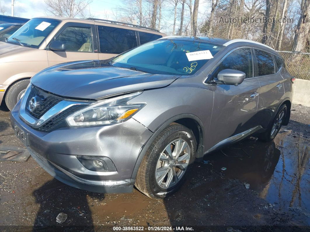 2018 Nissan Murano Sl Gray vin: 5N1AZ2MHXJN182537