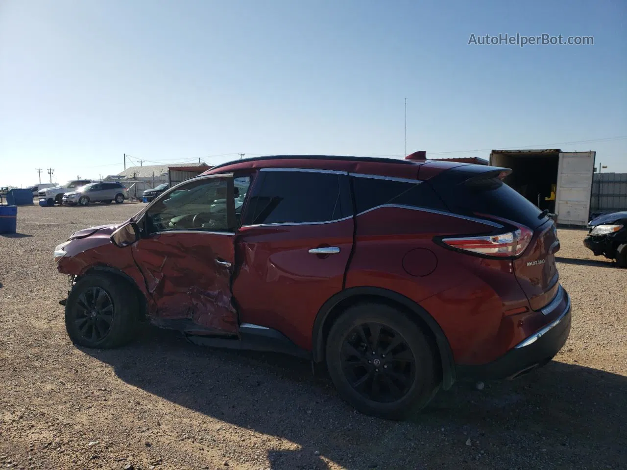 2018 Nissan Murano S Красный vin: 5N1AZ2MHXJN200566