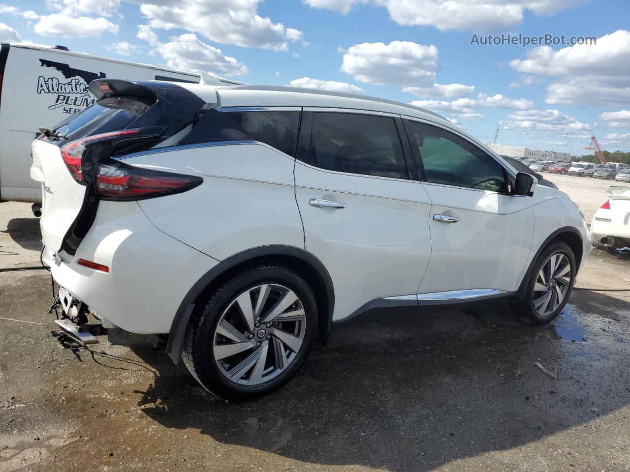 2019 Nissan Murano S White vin: 5N1AZ2MJ0KN106247