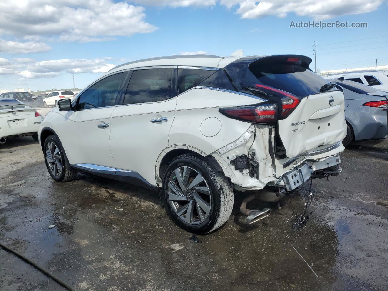 2019 Nissan Murano S White vin: 5N1AZ2MJ0KN106247