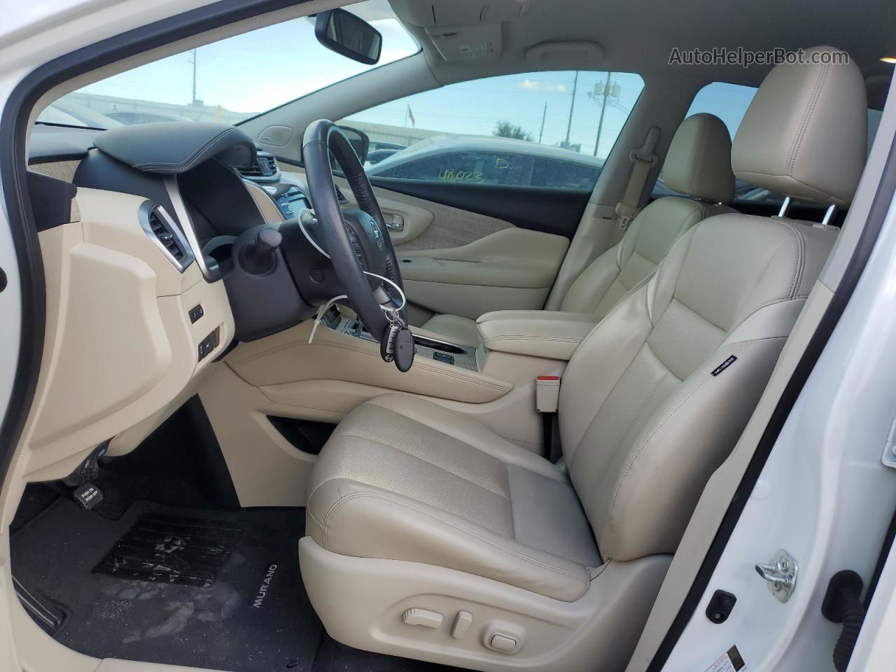 2019 Nissan Murano S White vin: 5N1AZ2MJ0KN106247