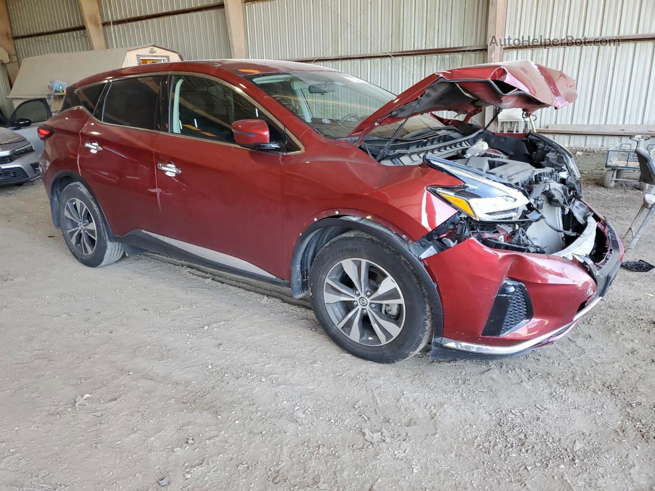 2019 Nissan Murano S Burgundy vin: 5N1AZ2MJ0KN111870