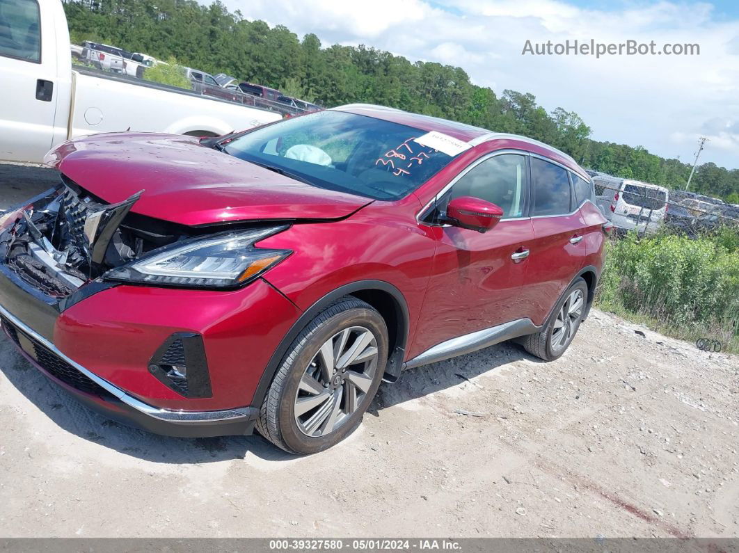 2019 Nissan Murano Sl Burgundy vin: 5N1AZ2MJ0KN118379