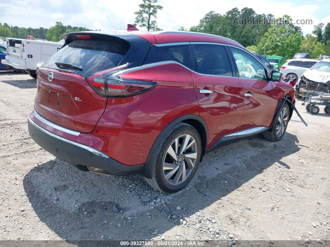 2019 Nissan Murano Sl Burgundy vin: 5N1AZ2MJ0KN118379