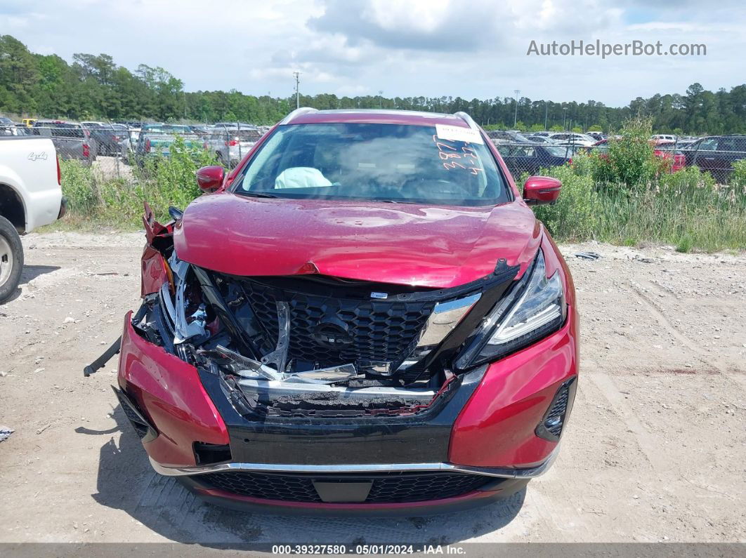 2019 Nissan Murano Sl Бордовый vin: 5N1AZ2MJ0KN118379