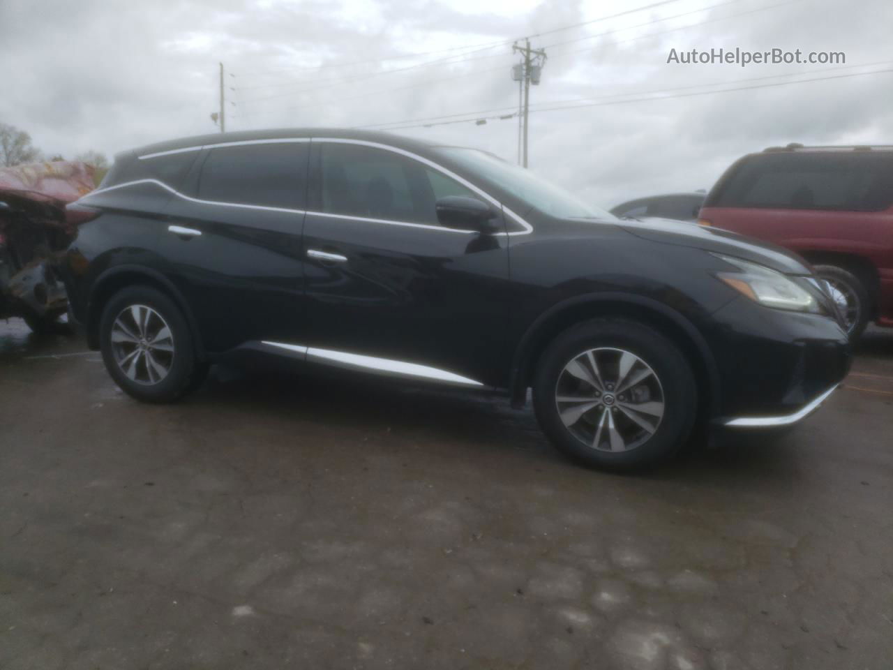 2019 Nissan Murano S Black vin: 5N1AZ2MJ0KN139202