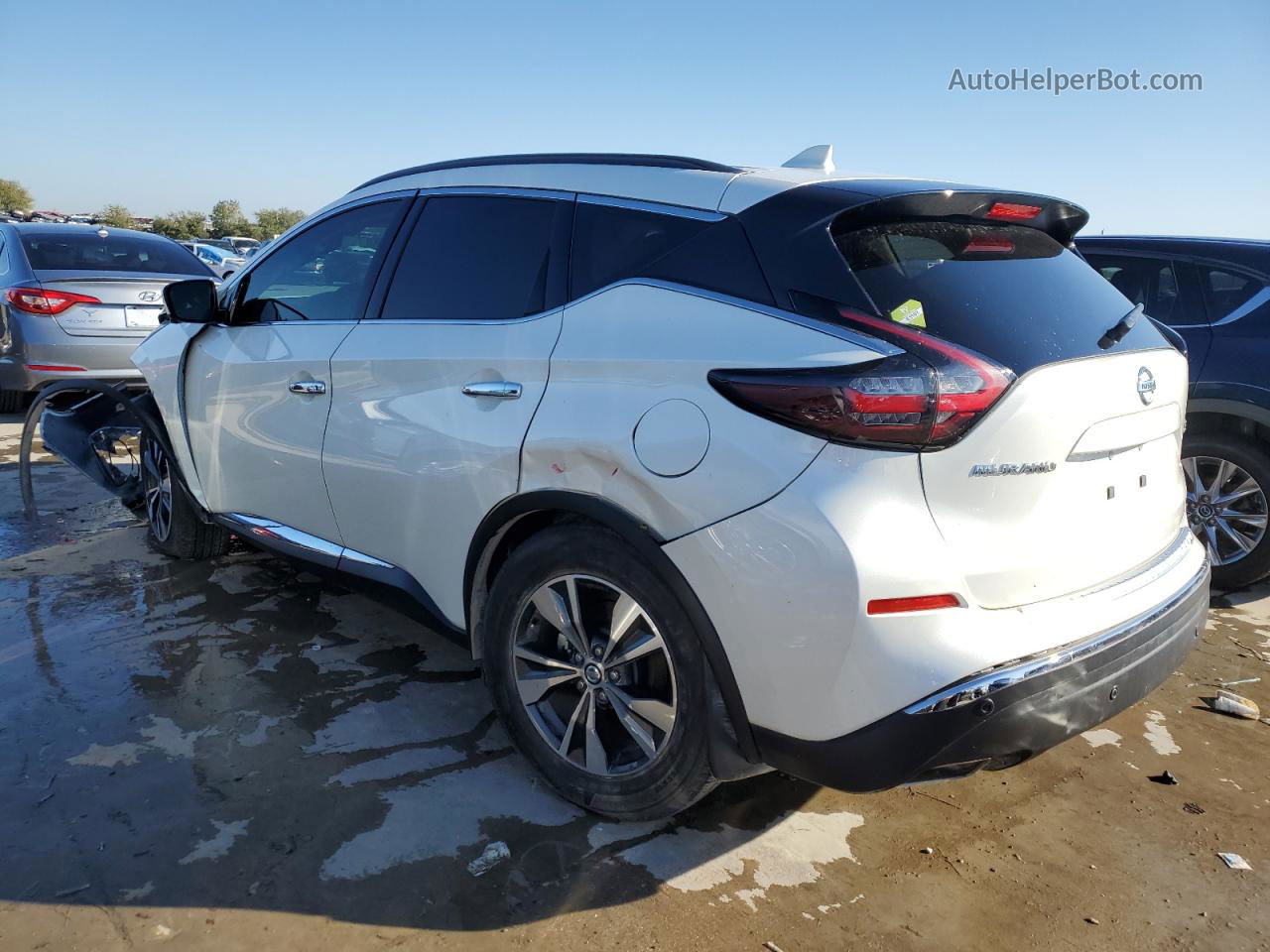 2019 Nissan Murano S White vin: 5N1AZ2MJ0KN166139