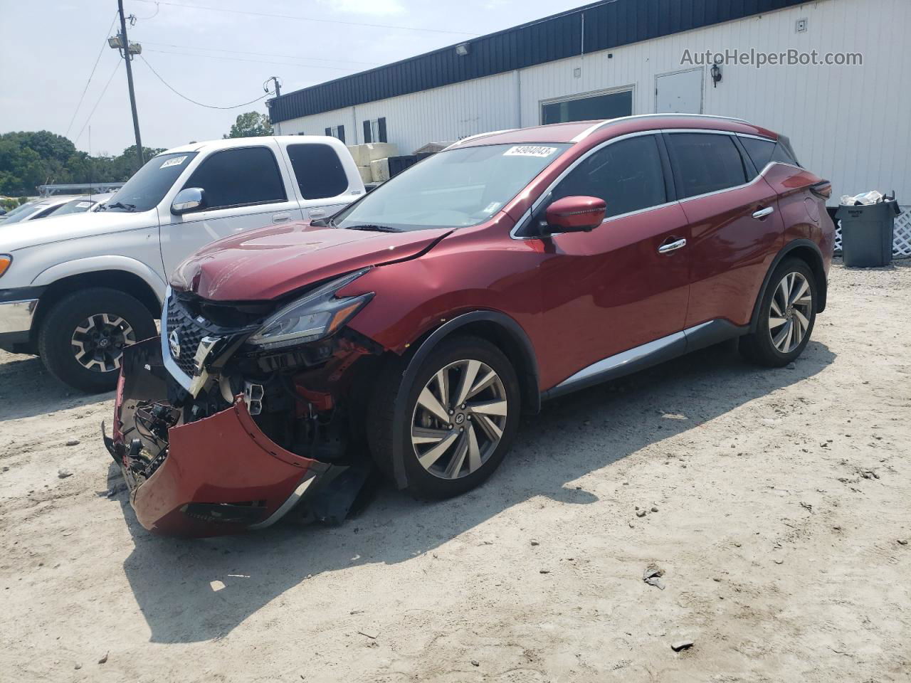 2019 Nissan Murano S Maroon vin: 5N1AZ2MJ1KN117600