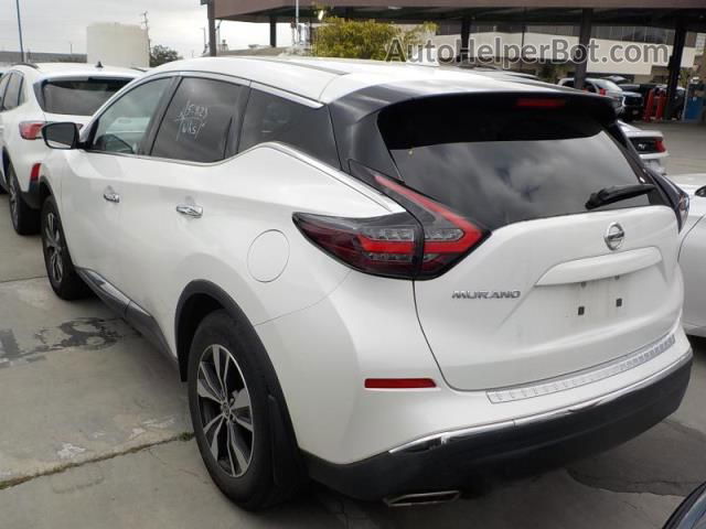 2019 Nissan Murano S White vin: 5N1AZ2MJ1KN136289