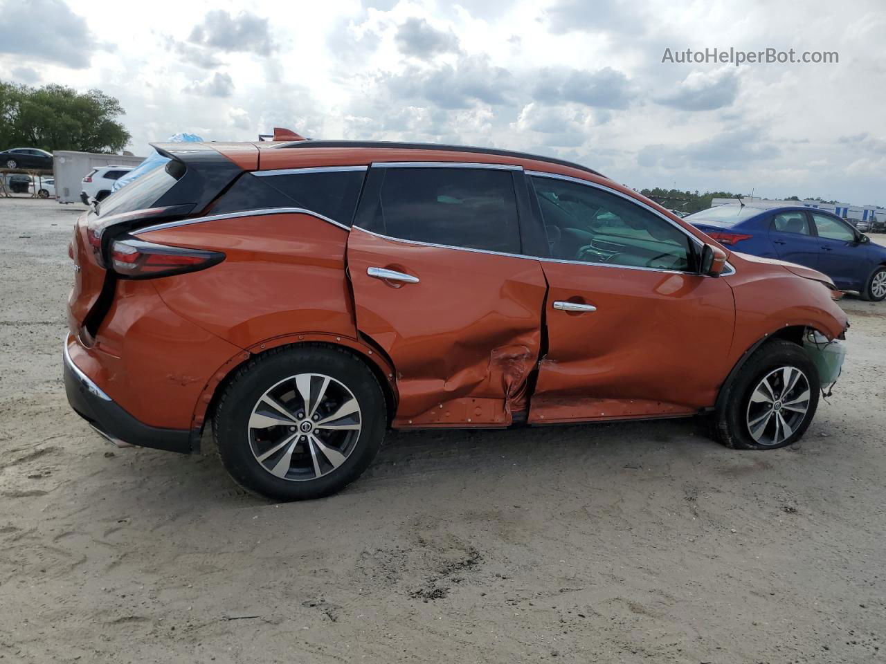 2019 Nissan Murano S Оранжевый vin: 5N1AZ2MJ1KN138320