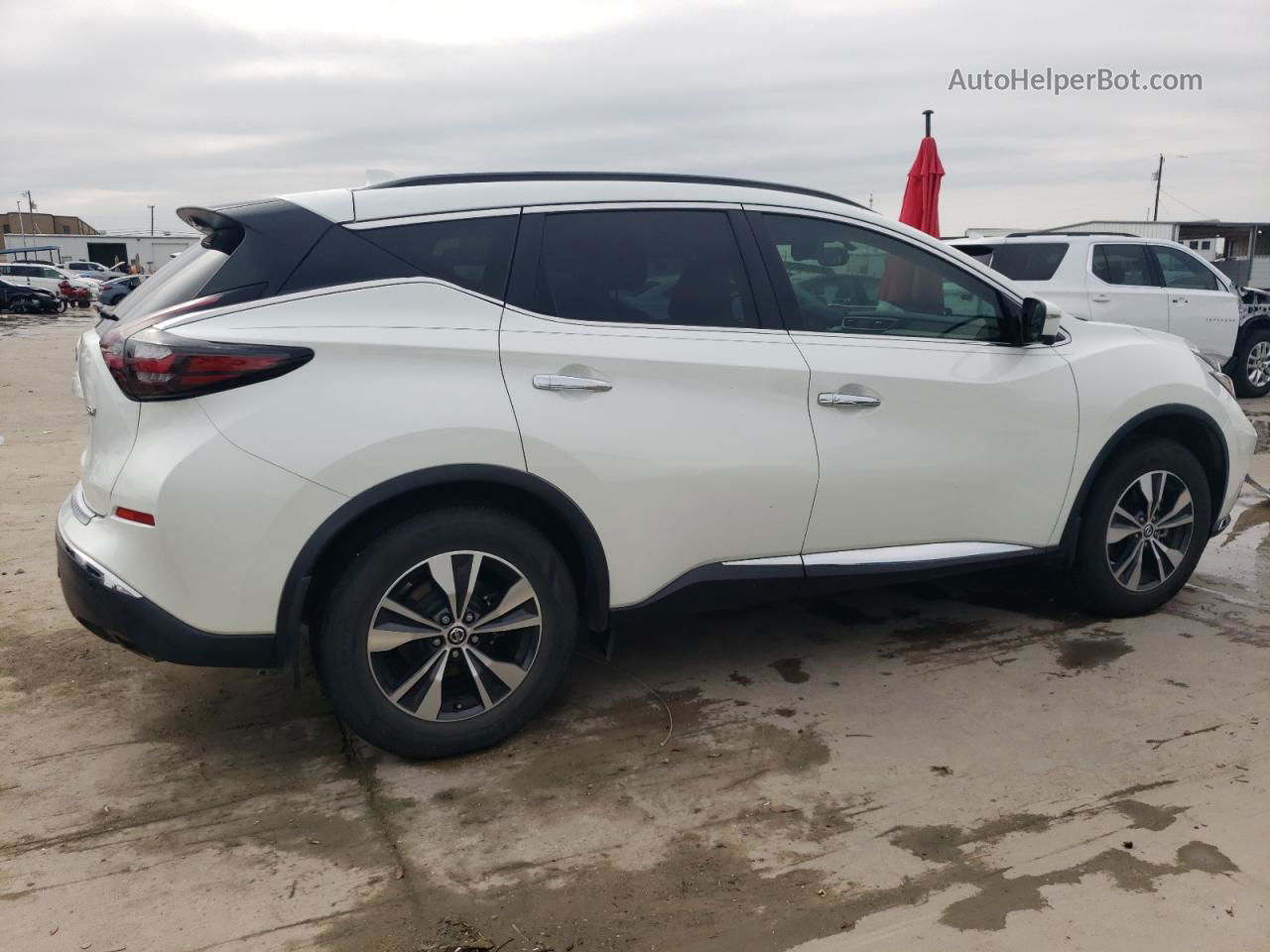 2019 Nissan Murano S White vin: 5N1AZ2MJ1KN143484