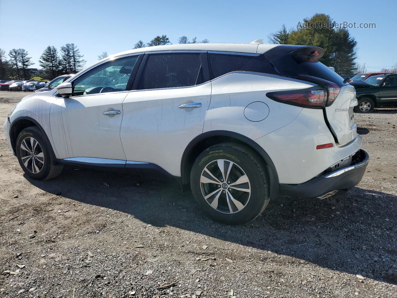 2019 Nissan Murano S White vin: 5N1AZ2MJ1KN147079