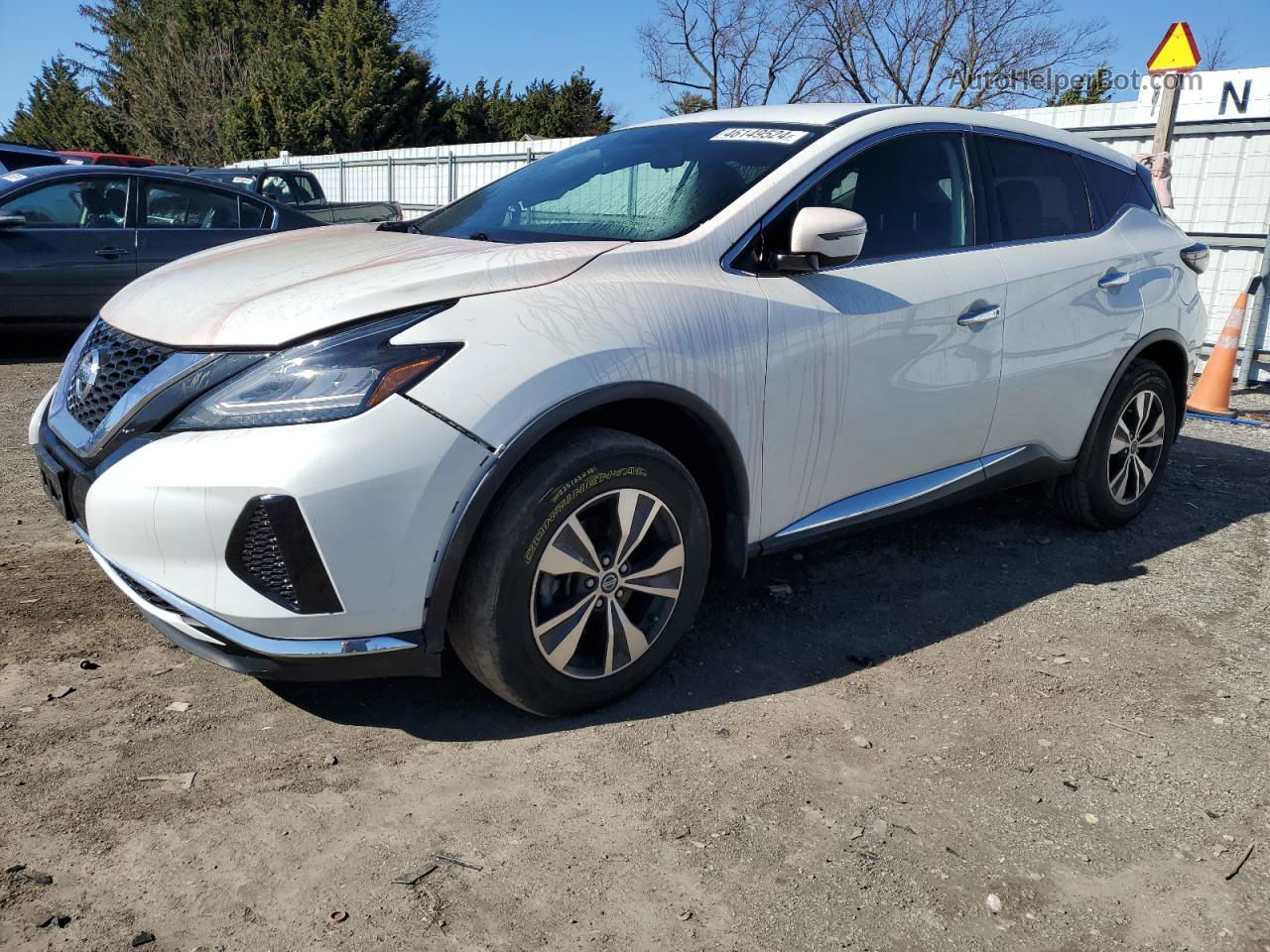 2019 Nissan Murano S White vin: 5N1AZ2MJ1KN147079