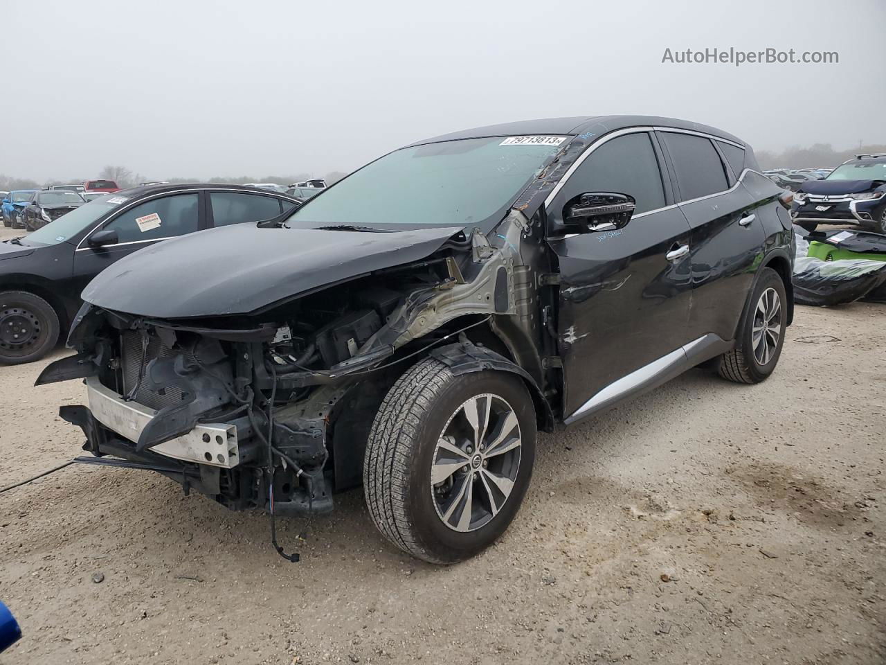 2019 Nissan Murano S Черный vin: 5N1AZ2MJ1KN156803