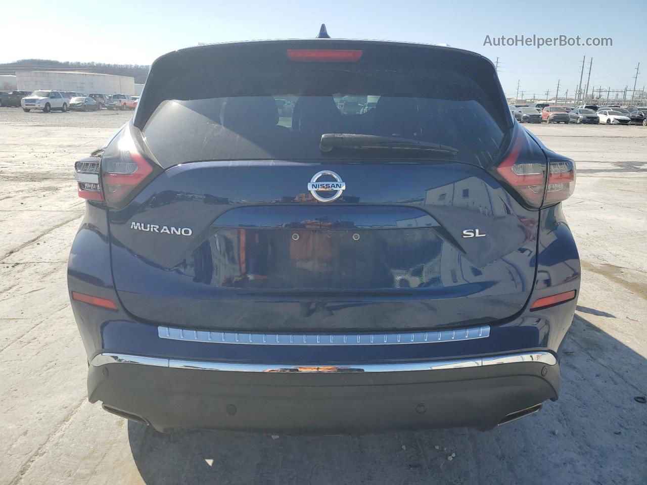 2019 Nissan Murano S Синий vin: 5N1AZ2MJ2KN135054