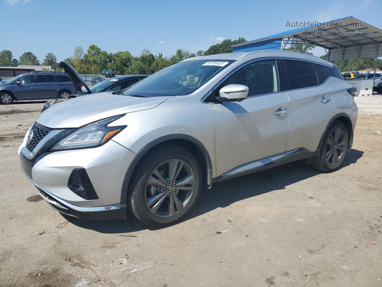 2019 Nissan Murano S Silver vin: 5N1AZ2MJ2KN151500