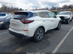 2019 Nissan Murano Sv White vin: 5N1AZ2MJ2KN153103