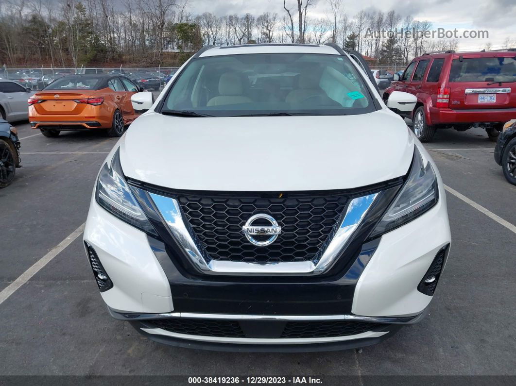 2019 Nissan Murano Sv White vin: 5N1AZ2MJ2KN153103