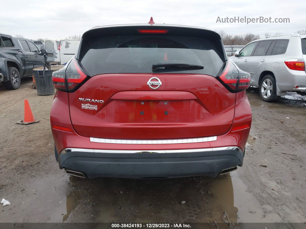 2019 Nissan Murano S Red vin: 5N1AZ2MJ3KN112558