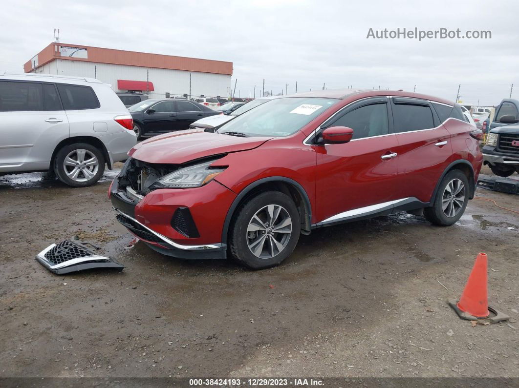 2019 Nissan Murano S Red vin: 5N1AZ2MJ3KN112558