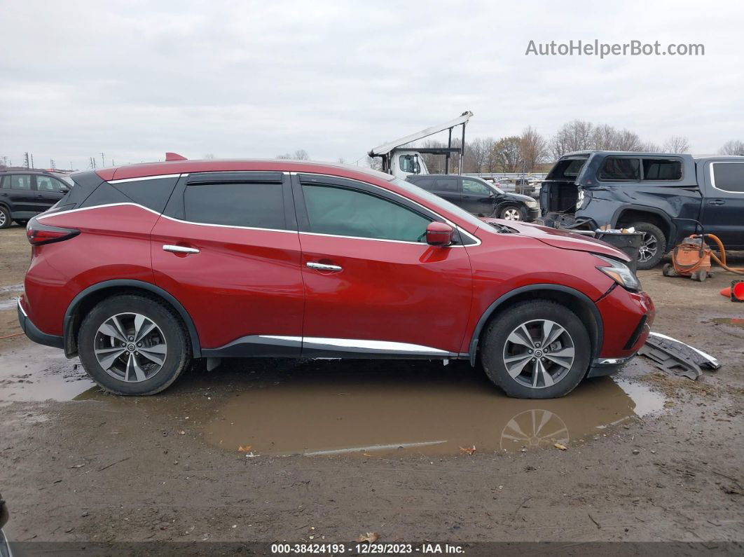 2019 Nissan Murano S Red vin: 5N1AZ2MJ3KN112558