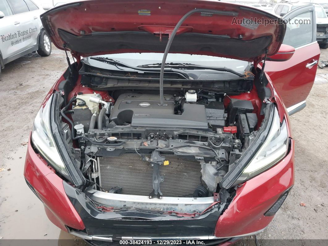 2019 Nissan Murano S Red vin: 5N1AZ2MJ3KN112558