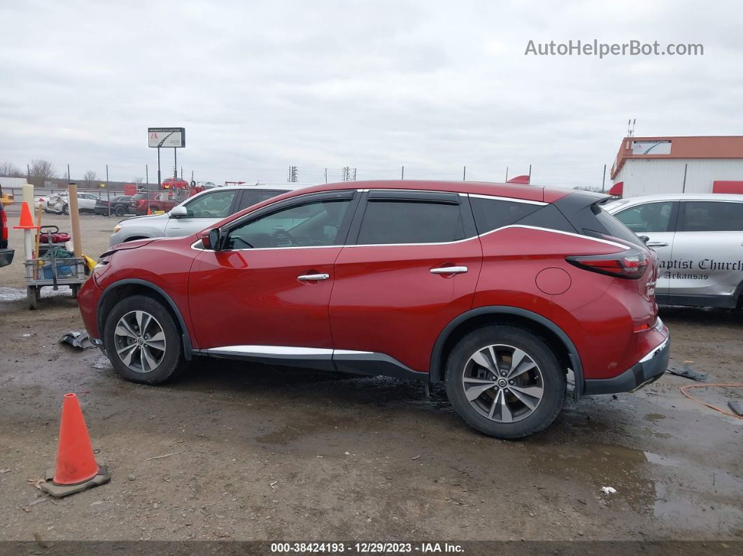 2019 Nissan Murano S Красный vin: 5N1AZ2MJ3KN112558