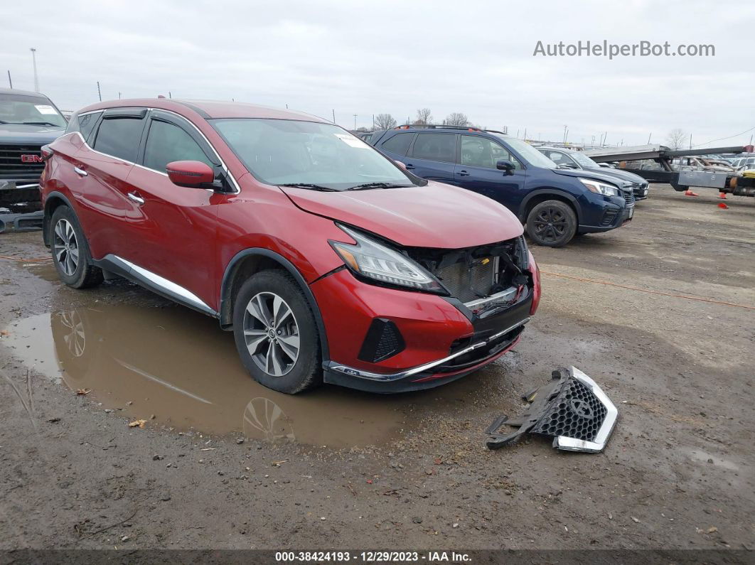 2019 Nissan Murano S Red vin: 5N1AZ2MJ3KN112558