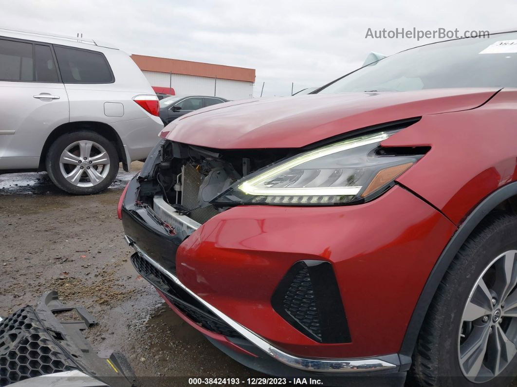 2019 Nissan Murano S Red vin: 5N1AZ2MJ3KN112558