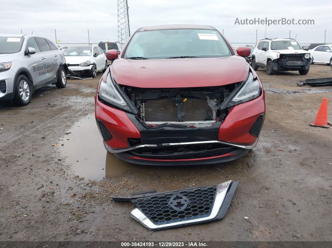 2019 Nissan Murano S Red vin: 5N1AZ2MJ3KN112558