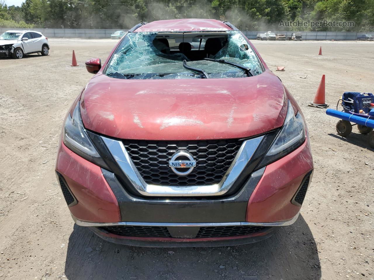 2019 Nissan Murano S Темно-бордовый vin: 5N1AZ2MJ3KN113659