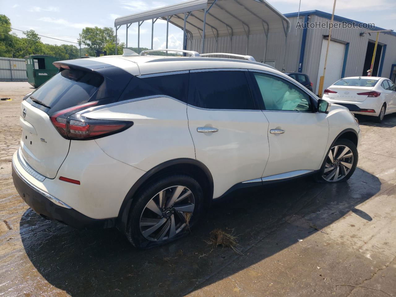 2019 Nissan Murano S White vin: 5N1AZ2MJ3KN113855