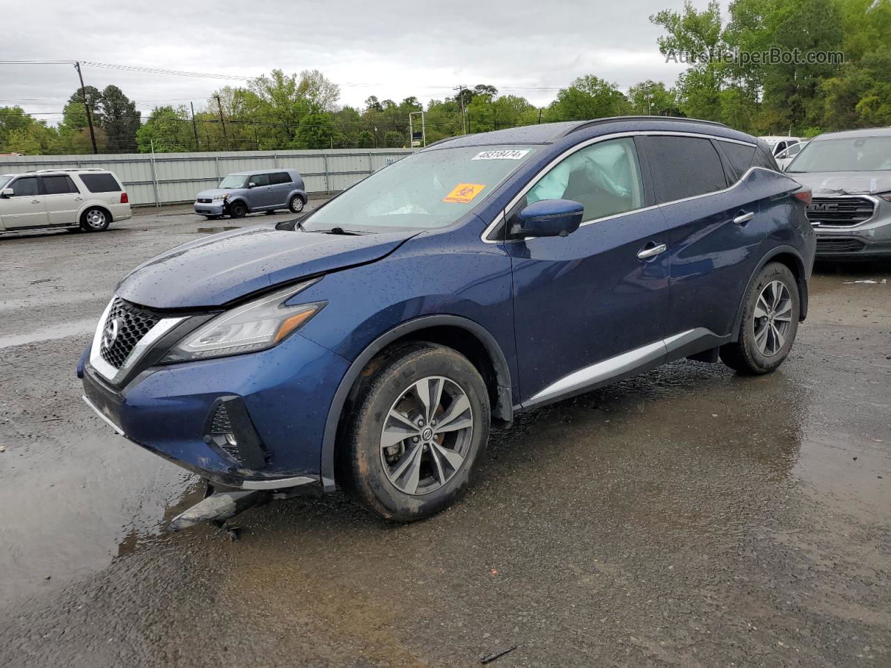 2019 Nissan Murano S Синий vin: 5N1AZ2MJ3KN117680