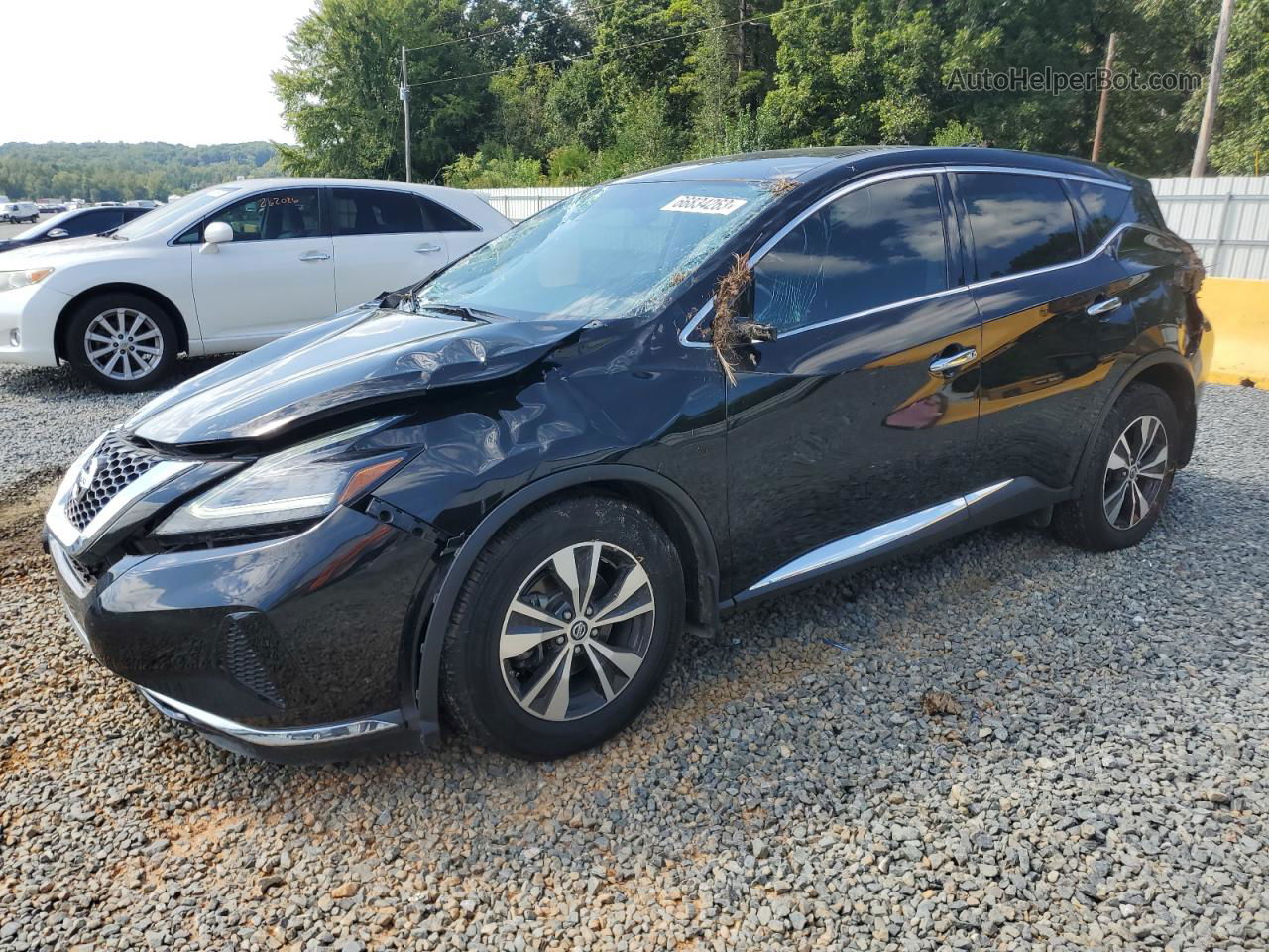 2019 Nissan Murano S Black vin: 5N1AZ2MJ3KN134317