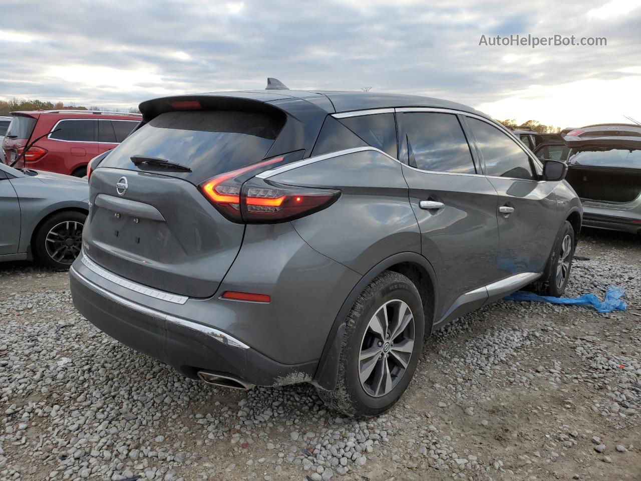 2019 Nissan Murano S Серый vin: 5N1AZ2MJ3KN137282