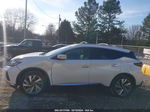 2019 Nissan Murano Sl White vin: 5N1AZ2MJ3KN137671