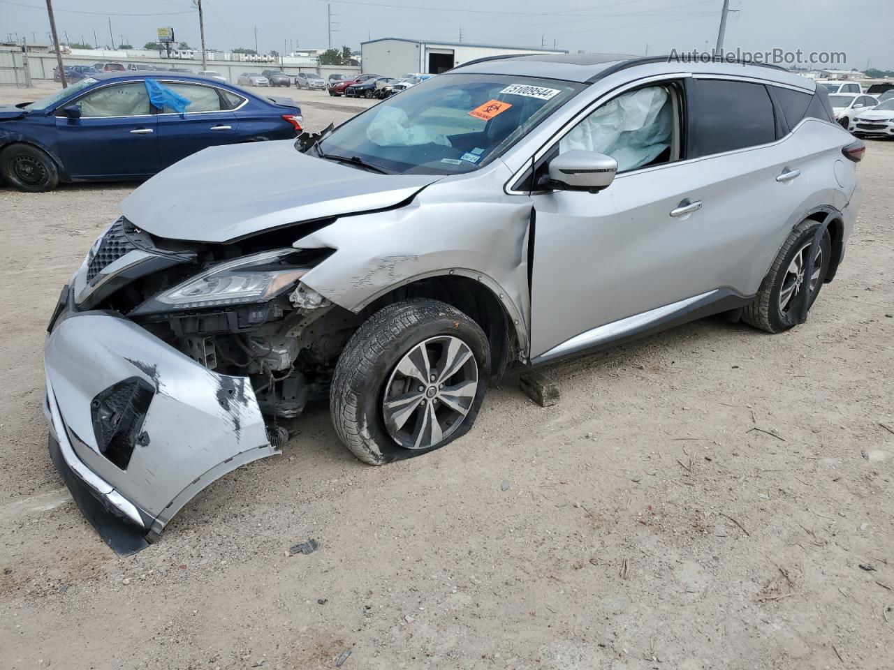 2019 Nissan Murano S Silver vin: 5N1AZ2MJ3KN140652